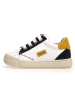 Naturino Leder-Sneakers "Faluk" in Weiß/ Schwarz/ Gelb