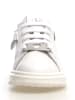 Naturino Leder-Sneakers "Ollip zip" in Weiß/ Silber