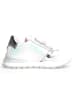Naturino Leren sneakers "Quelly" wit/zilverkleurig