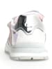 Naturino Leren sneakers "Quelly" wit/zilverkleurig