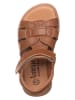 lamino Leren sandalen lichtbruin