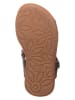 lamino Leren sandalen donkerblauw