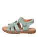 lamino Leren sandalen turquoise