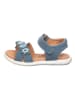 lamino Leren sandalen blauw