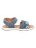 lamino Leren sandalen blauw