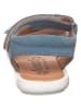 lamino Leren sandalen blauw