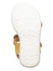 lamino Leren sandalen geel