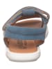 lamino Leren sandalen blauw