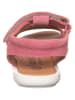 lamino Leren sandalen roze