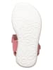 lamino Leren sandalen roze