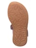 lamino Leren sandalen paars