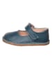lamino Leren ballerina's met bandje donkerblauw