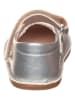 lamino Leder-Spangenballerinas in Silber