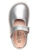 lamino Leder-Spangenballerinas in Silber
