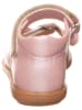 lamino Leren sandalen lichtroze