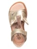 lamino Leder-Sandalen in Gold