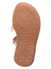lamino Leren sandalen goudkleurig