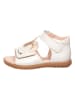 lamino Leren sandalen wit