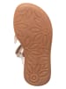 lamino Leren sandalen wit