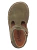 lamino Leren enkelschoenen kaki