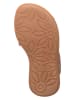lamino Leren sandalen paars