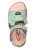 lamino Leren sandalen turquoise