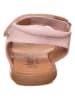 lamino Leren sandalen roze
