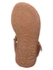 lamino Leren sandalen lichtbruin