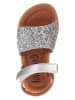 lamino Sandalen in Silber