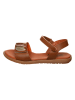 lamino Leren sandalen lichtbruin
