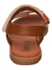 lamino Leren sandalen lichtbruin