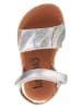 lamino Sandalen zilverkleurig