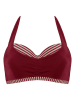 Marlies Dekkers Biustonosz bikini "Capitana" w kolorze ciemnoczerwonym