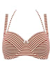 Marlies Dekkers Biustonosz bikini "Hoil Vintage" w kolorze czerwono-kremowym