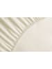 Heckett Lane Perkal-Spannbettlaken ''Mumbai'' in Creme