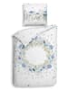 HNL Beddengoedset "Mikaela" wit/blauw