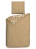 HNL Mako-satijnen beddengoedset "Asahi" beige