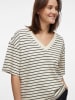 Vila Shirt in Creme/ Schwarz
