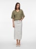 Vila Shirt in Khaki/ Creme