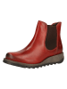 Fly London Leder-Chelsea-Boots in Rot