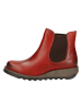 Fly London Leder-Chelsea-Boots in Rot