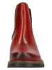 Fly London Leder-Chelsea-Boots in Rot