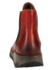 Fly London Leder-Chelsea-Boots in Rot