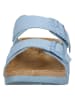 Fly London Leder-Pantoletten in Hellblau