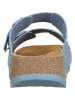 Fly London Leder-Pantoletten in Hellblau