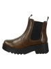 Fly London Leder-Chelsea-Boots in Braun