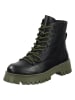 ILC Leder-Boots in Schwarz/ Khaki