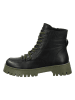 ILC Leder-Boots in Schwarz/ Khaki
