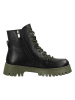 ILC Leder-Boots in Schwarz/ Khaki