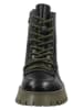 ILC Leder-Boots in Schwarz/ Khaki